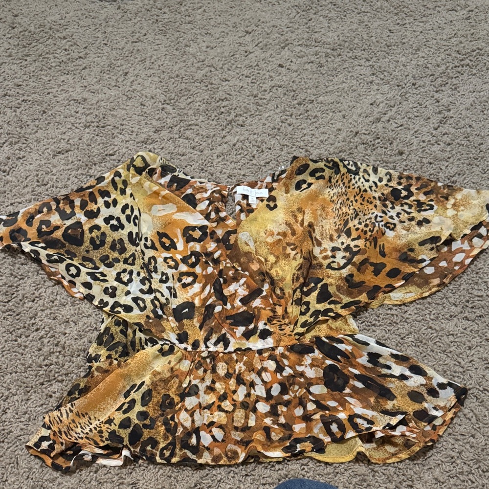 Leopard Print Women's Top
